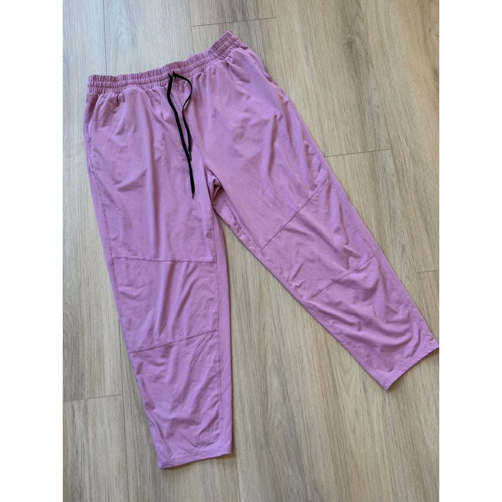 WalkPop Women XL Mauve Pink Joggers Elastic Waist Drawstring Athletic Pants
